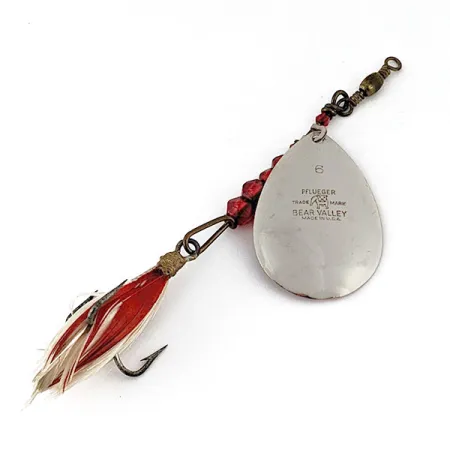 Pflueger Bear Valley, 14g, ottone/rame/rosso, cucchiaino rotante #21307