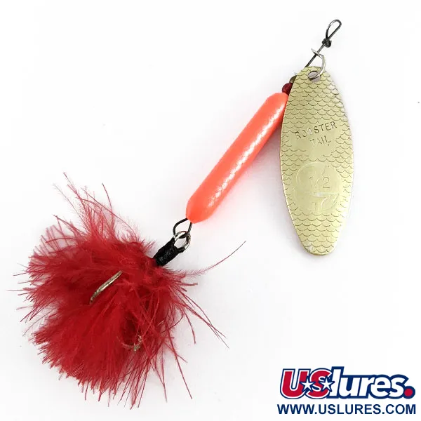 Yakima Bait Worden’s Original Rooster Tail, 14g Oro/Rosa Acceso, Artificiale Rotante #21427