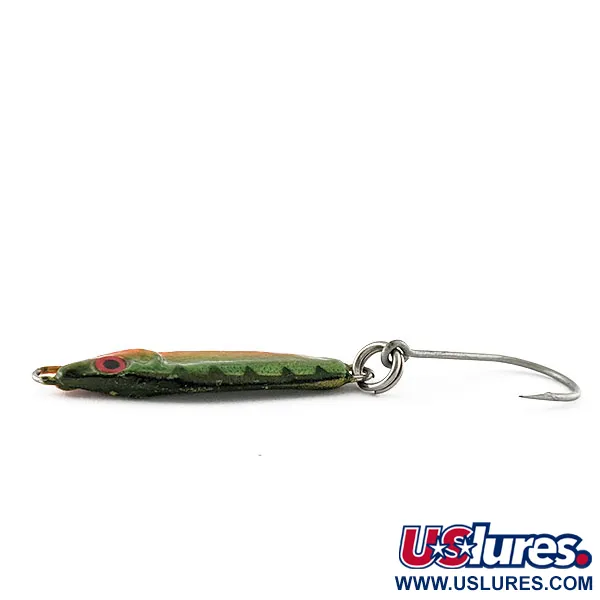 Luhr Jensen Crippled Herring, 14g, Verde e Arancione, Metal Jig #21464