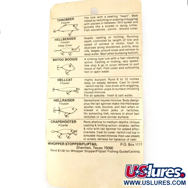 Whopper Stopper Bayou Boogie, 7g Barfish, Esca Lipless Affondante #21600