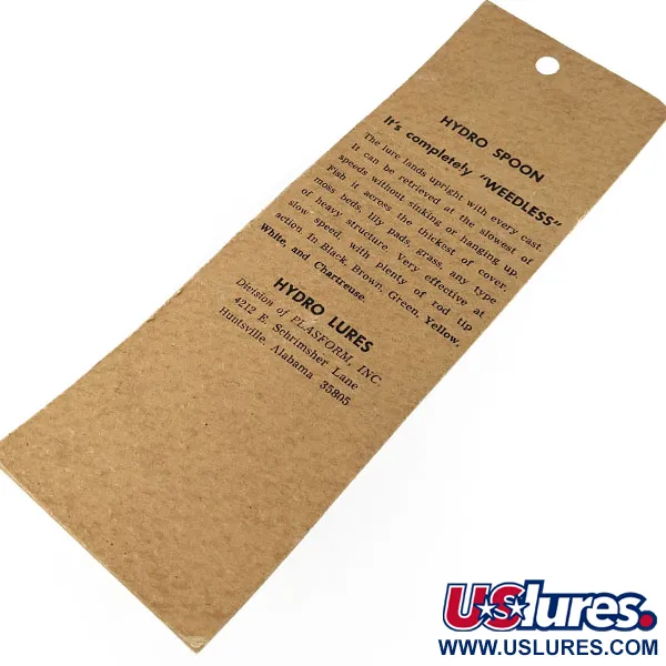 Hydro Lures Hydro Spoon, 14g bianco/verde, ondulante anti-incaglio #21789