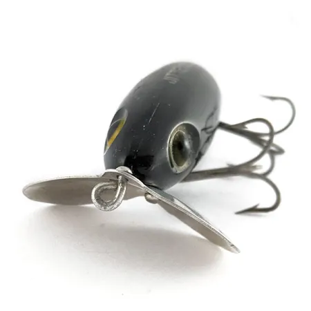 Fred Arbogast Jitterbug, bug eye, Nero, 14g, Esca Topwater #21794