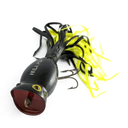 Fred Arbogast Hula Popper, 8g Nero, Esca Topwater #21834
