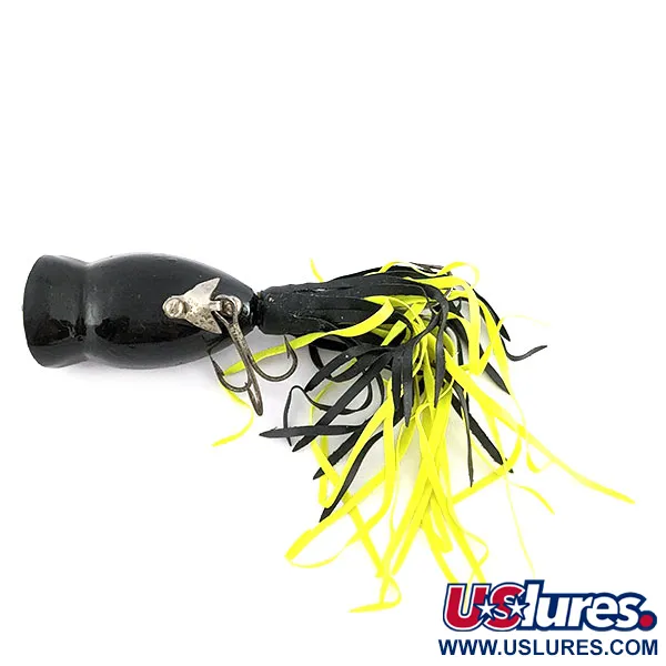 Fred Arbogast Hula Popper, 8g Nero, Esca Topwater #21834