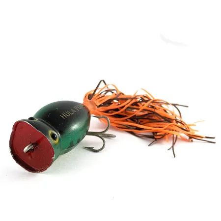 Fred Arbogast Hula Popper, Green Frog Scale, 8g, Esca Topwater #21845