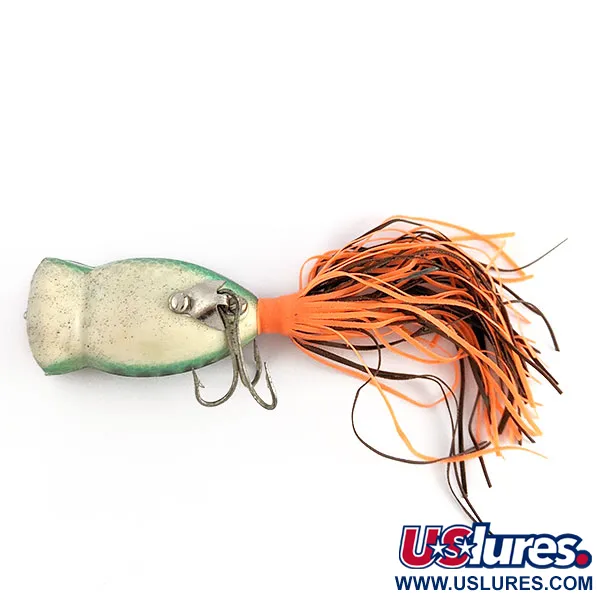 Fred Arbogast Hula Popper, Green Frog Scale, 8g, Esca Topwater #21845