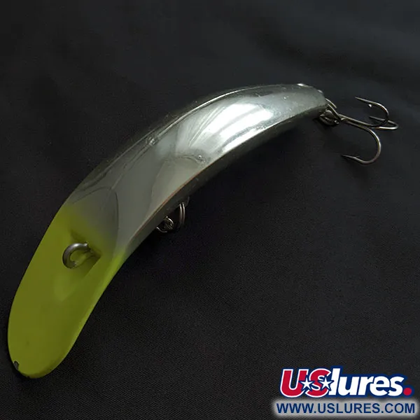 Luhr Jensen Rattling Kwikfish, Argento e Giallo Fluorescente, 48g, Esca da Traina #21953