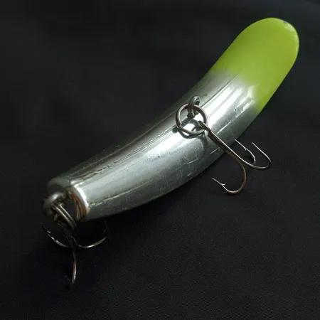 Luhr Jensen Rattling Kwikfish, Argento e Giallo Fluorescente, 48g, Esca da Traina #21953