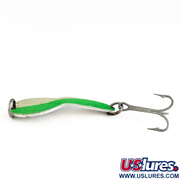 Glen Evans Loco 2, white/green Glow, 1/3 oz, Cucchiaino Ondulante #22000