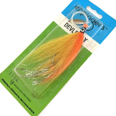 Eppinger Devle Fly, Arancione e Giallo, Esca Vintage #22070