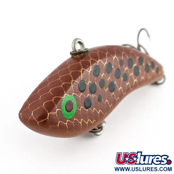 Vintage Handcrafted Lipless Crankbait in legno, 14g, Esca Artificiale #22089