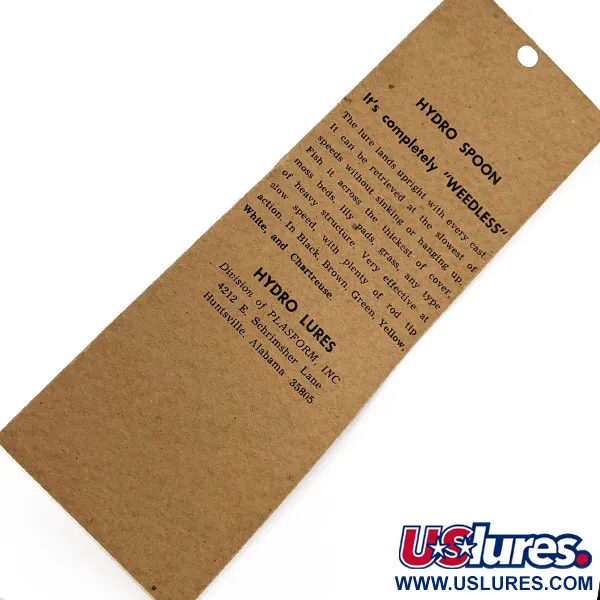 Hydro Lures Hydro Spoon, 11g nero/verde, artificiale di superficie #22092