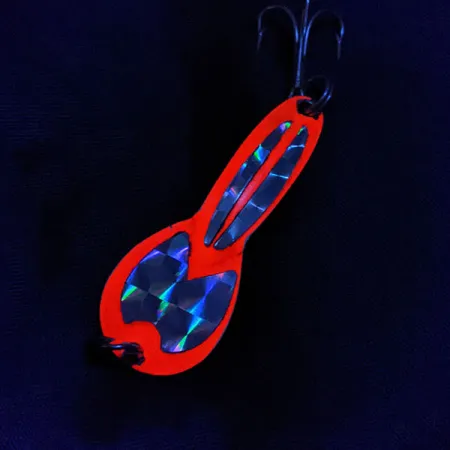 Glen Evans Loco 2 UV, 7g Rosso/Argento, Cucchiaino Ondulante #22151