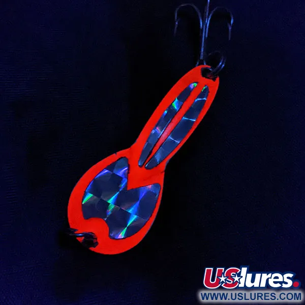 Glen Evans Loco 2 UV, 7g Rosso/Argento, Cucchiaino Ondulante #22151