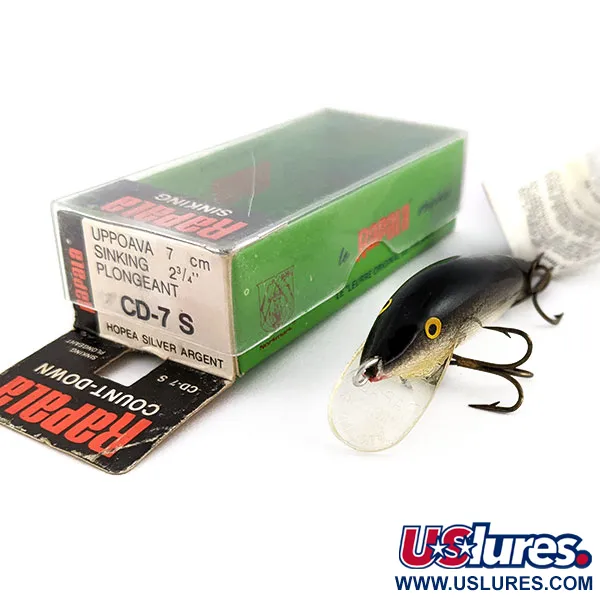 Rapala Countdown CD7, S (Silver), 8g, Artificiale Affondante #22176