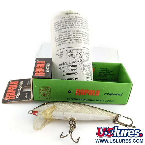 Rapala Countdown CD7, S (Silver), 8g, Artificiale Affondante #22176