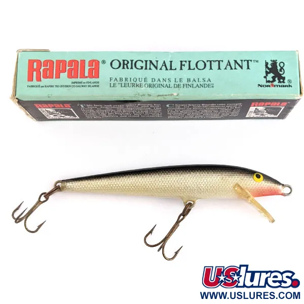 Rapala Original Floater F9, 4g, Colore S (Silver), Minnow Galleggiante #22177