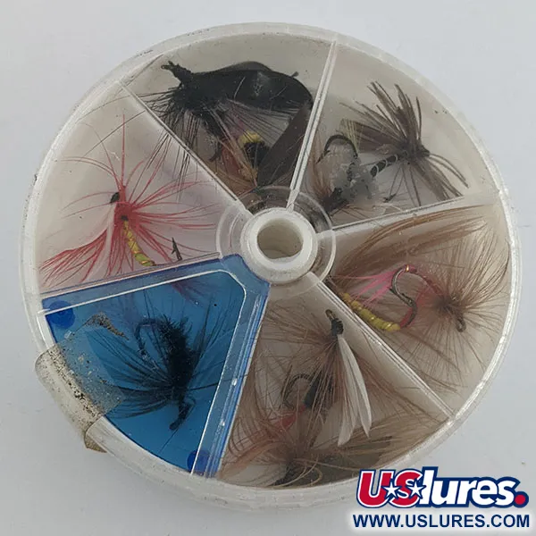 Set 10 Mosche Pesca a Mosca, Assortimento Vintage, Taiwan #22196