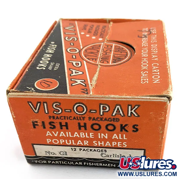 Glen L Evans Vis-O-Pack, Ami Misura 10, Accessori Pesca Vintage #22202