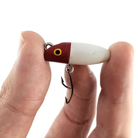 South Bend Fly-Oreno, Rosso/Bianco, 1.4g, Esca Artificiale da Superficie #22210