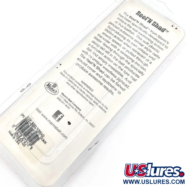 Mann's Reel'N Shad, Hartwell-Blue Glmr, 13,3 cm, Esca Soft Plastic #22218