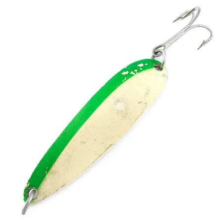 Luhr Jensen Krocodile #5, 21g verde/bianco Glow, Cucchiaino #22433