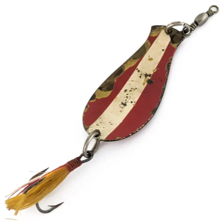 South Bend Spoon-Oreno, 14g rosso/bianco/ottone, Ondulante #22603