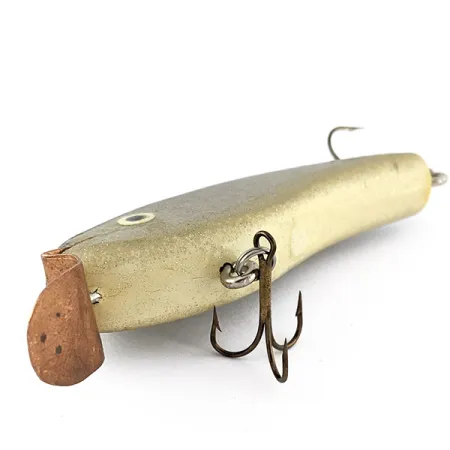 Hand-made Handcrafted, 14g, Olive Gold Glitter, Crankbait in legno #22640
