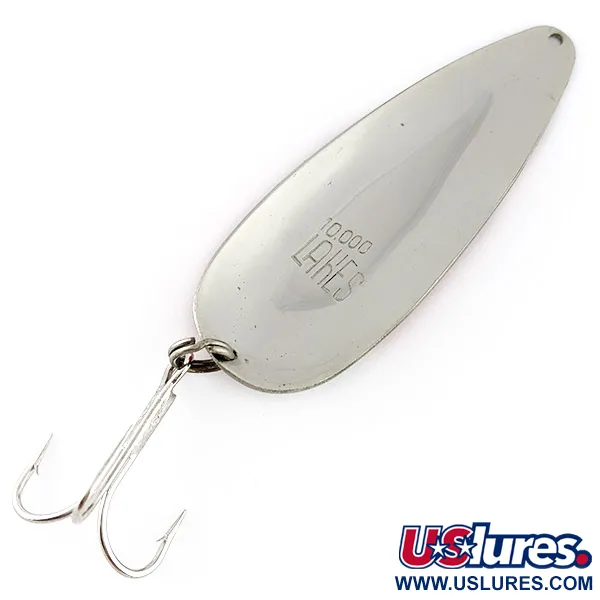 Fred Arbogast 10000 Lakes, 25g rosso/bianco/nichel, Cucchiaino #22661