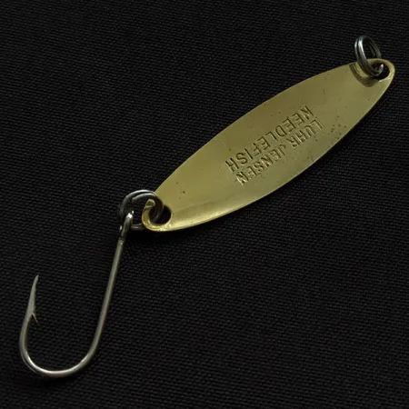 Luhr Jensen Needlefish 1, 2g, rosso/bianco/ottone, Cucchiaino da traina #22731
