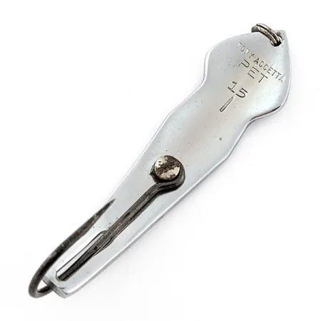 Tony Accetta Pet Spoon 15, 28g Nichel, Cucchiaino Ondulante #22773