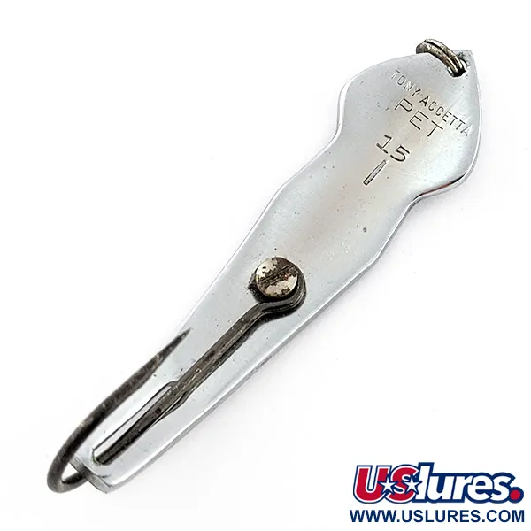 Tony Accetta Pet Spoon 15, 28g Nichel, Cucchiaino Ondulante #22773