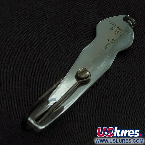 Tony Accetta Pet Spoon 15, 28g Nichel, Cucchiaino Ondulante #22773