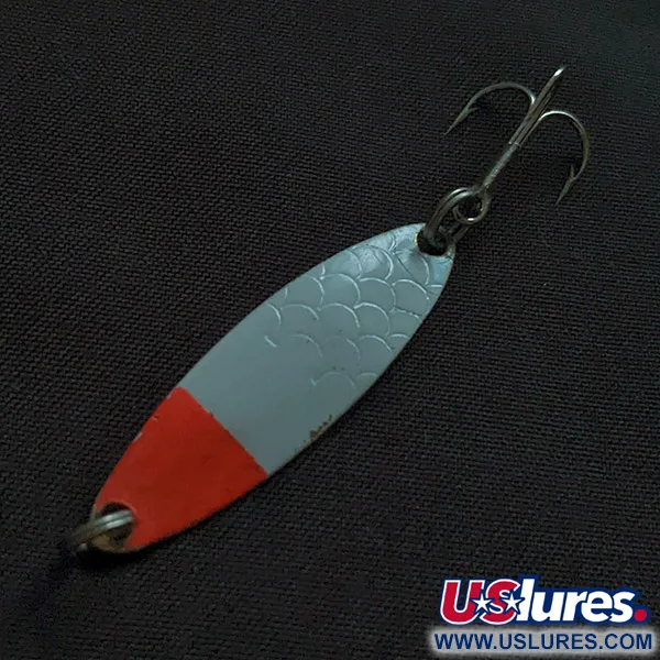 Luhr Jensen Needlefish 1, 2g, Bianco/Rosso UV, Ondulante da Traina #22809