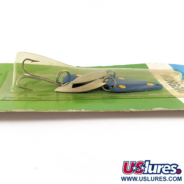 Eppinger Wingbat, 14g, Blu a Pois Gialli, Cucchiaino #22852