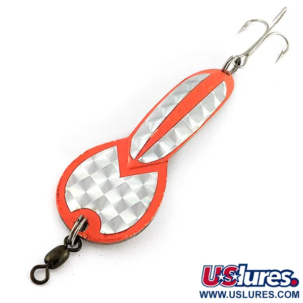 Glen Evans Loco 3, Arancione e Argento Prismatico, 7.1g, Cucchiaino Ondulante #22900