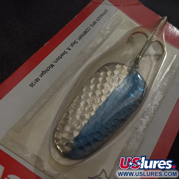 Eppinger Dardevle Sagamore JT Buel, 7g Blu e Argento Martellato, Ondulante #22971