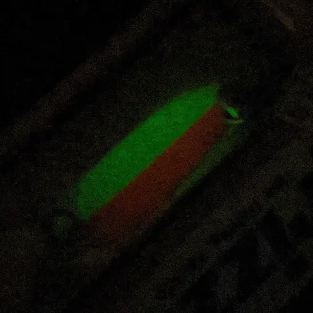 Andy Reekers Grizzly, 4.5g Rosso/Bianco Glow, Ondulante #22974