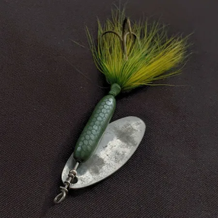 Yakima Bait Worden’s Original Rooster Tail 4, 8g, Argento/Verde, Cucchiaino Rotante #22976
