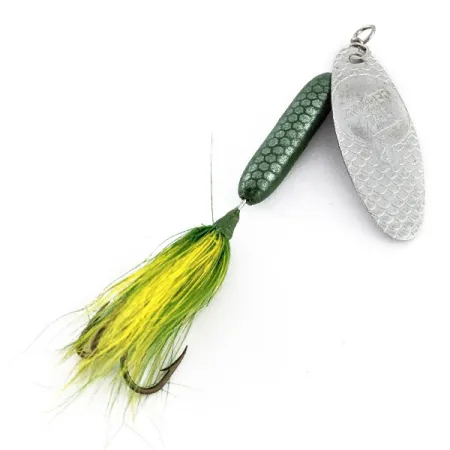 Yakima Bait Worden’s Original Rooster Tail 4, 8g, Argento/Verde, Cucchiaino Rotante #22976