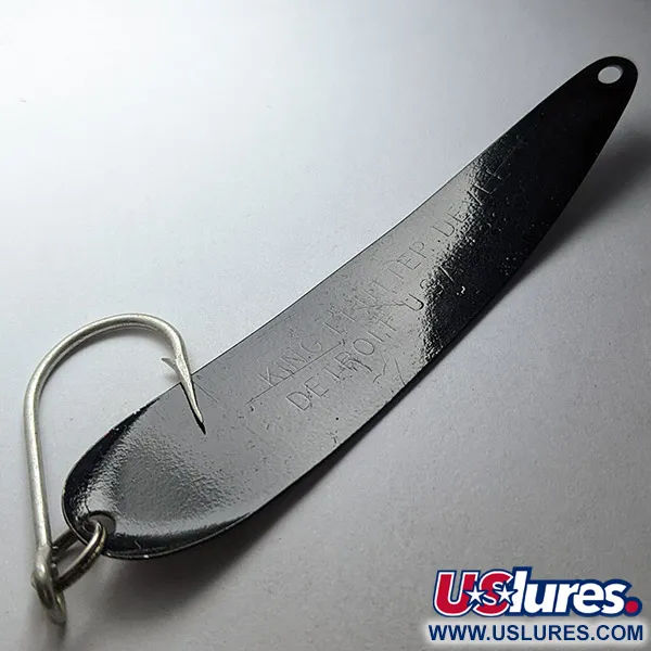 Eppinger Dardevle King Flutter Devle, Nero glitter, 9g, Cucchiaino ondulante #22995