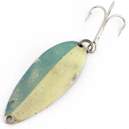 Seneca Little Cleo (Hula Girl), 21g, Nickel/Bianco/Blu Glow, Cucchiaino Ondulante #23040