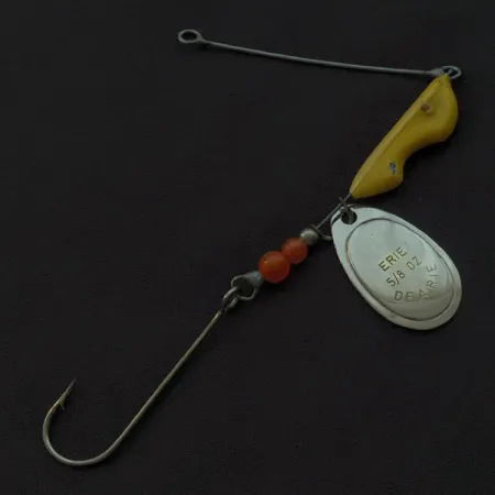 Erie Dearie Walleye Killer, 14g, Nichel, Spinner a testa piombata #23053