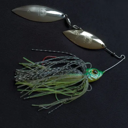 Daiwa Double Willow, 14g (1/2oz), Chartreuse/Green, Spinnerbait #23183