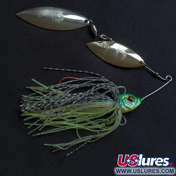 Daiwa Double Willow, 14g (1/2oz), Chartreuse/Green, Spinnerbait #23183