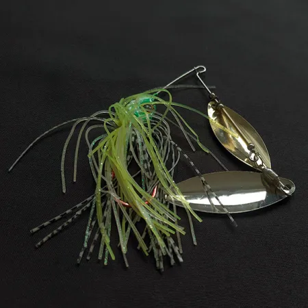 Daiwa Double Willow, 14g (1/2oz), Chartreuse/Green, Spinnerbait #23183
