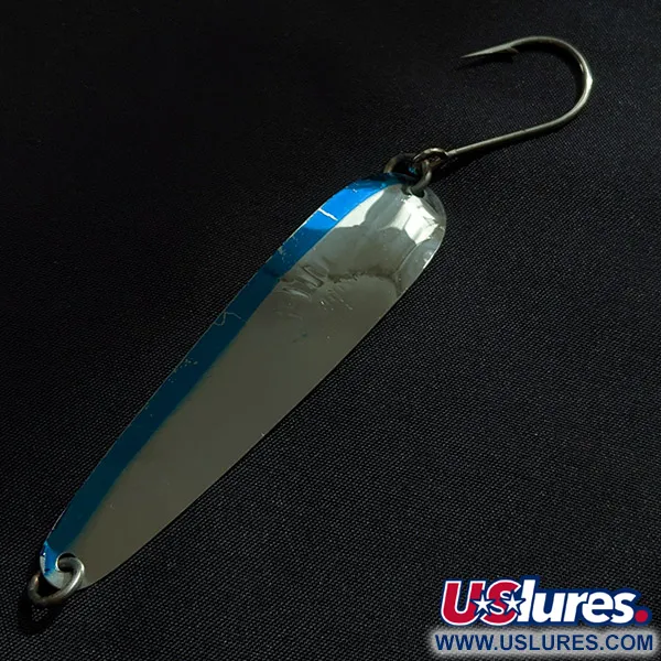 Luhr Jensen Flutter Spoon 44, 4g, nickel/blue, Ondulante #23239