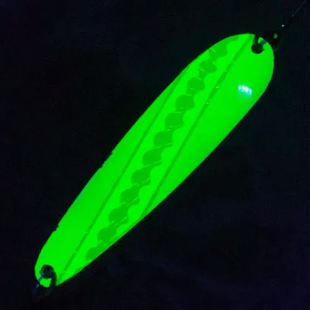 Luhr Jensen Westport Wobbler, 14g UV Giallo/Verde/Bianco, Ondulante #23257