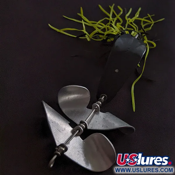 Strike King Timber King, 14g Nero/Giallo, Ondulante Antialga con Elica #23269