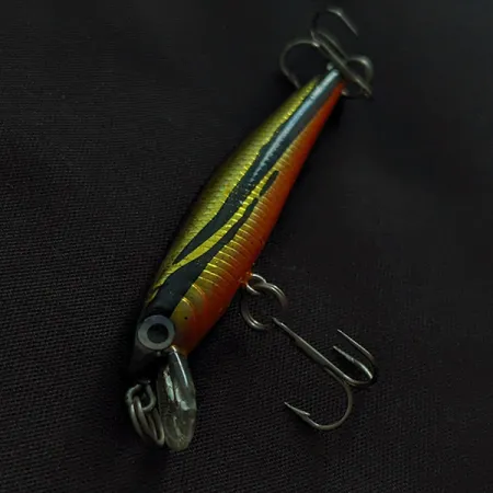 Yo-Zuri Pin's Minnow 50F, 2g, Oro/Nero/Arancione, Minnow Galleggiante #23274